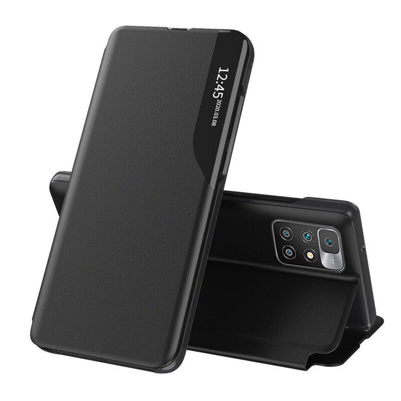 Husa Xiaomi Redmi 10 tip carte, Techsuit eFold - Negru - 1 | YEO