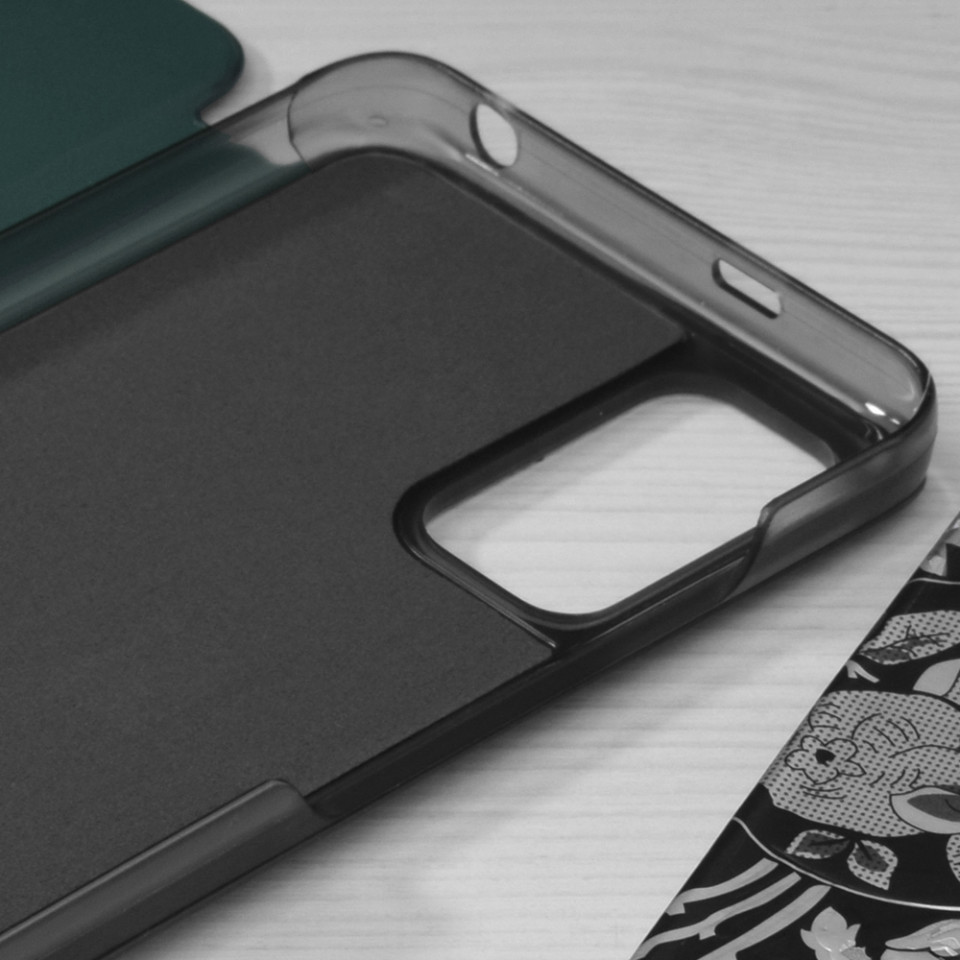 Husa Xiaomi Redmi Note 10 5G tip carte, Techsuit eFold - Dark Green - 2 | YEO