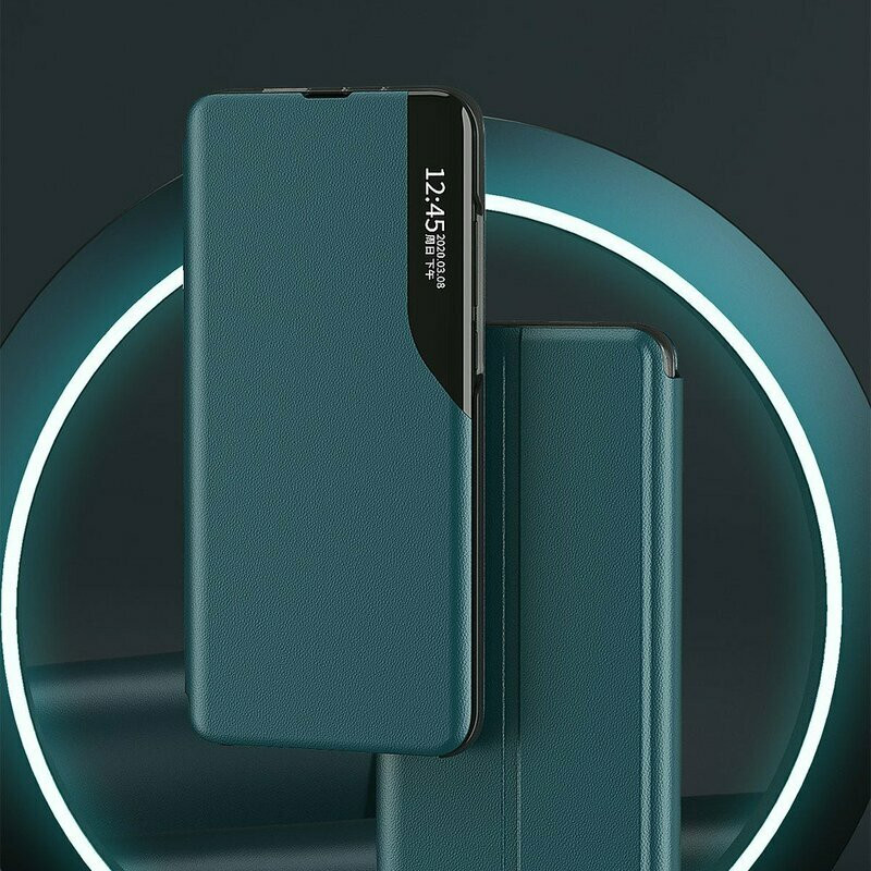 Husa Xiaomi Redmi Note 9S / Note 9 Pro / Note 9 Pro Max tip carte, Techsuit eFold - Negru - 2 | YEO