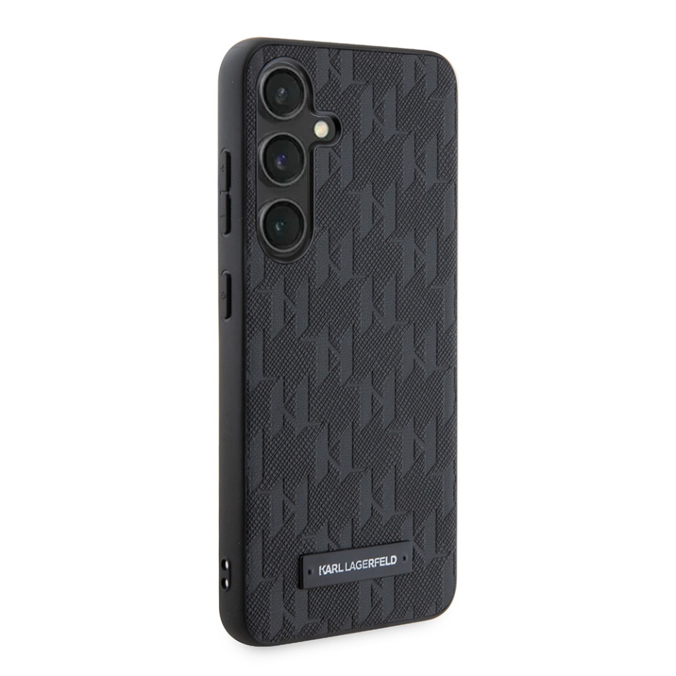 Huse pentru Samsung Galaxy S24, Karl Lagerfeld, Saffiano, Negru - 3 | YEO