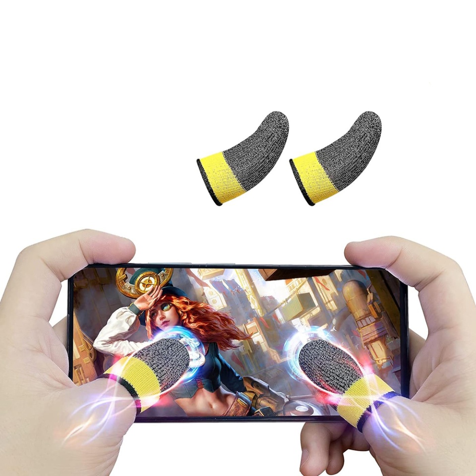 Mansoane Degete pentru Gaming, Profesionale, de Telefon si Tableta , SKDR HyperFlex FS4 - Galben Gri