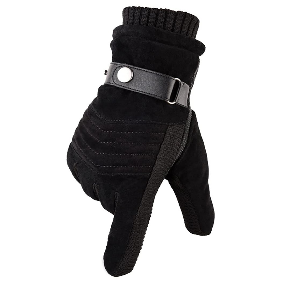 Manusi iarna Touch Screen, impermeabile, anti-alunecare, captusite, pentru ski, aer liber, SKDR OG101 - Negru