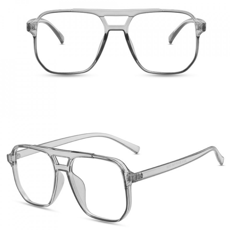 Ochelari calculator dama protectie lumina albastra, rama patrata, Techsuit (PC28014-C8) - Transparent - 1 | YEO