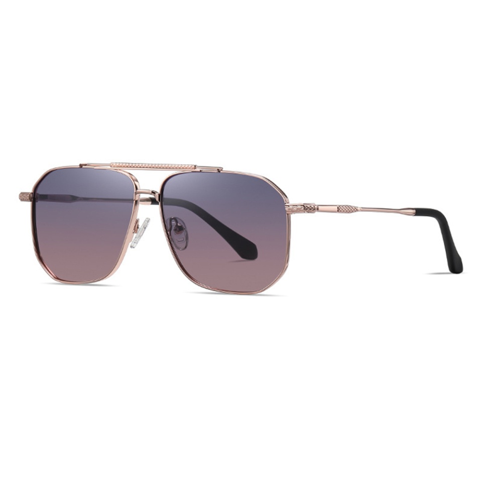 Ochelari de soare barbati, Aviator, Polarizati, Skyddar 8538, Roz;auriu;mov