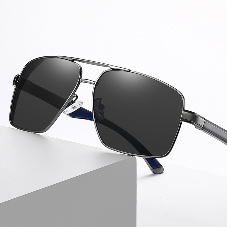 Ochelari de soare barbati, Aviator, Polarizati, Skyddar LM001, Gri - 2 | YEO