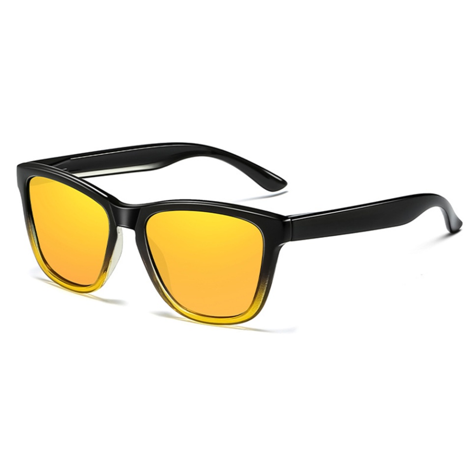 Ochelari de soare barbati, Polarizati, Skyddar 0717, Negru;galben