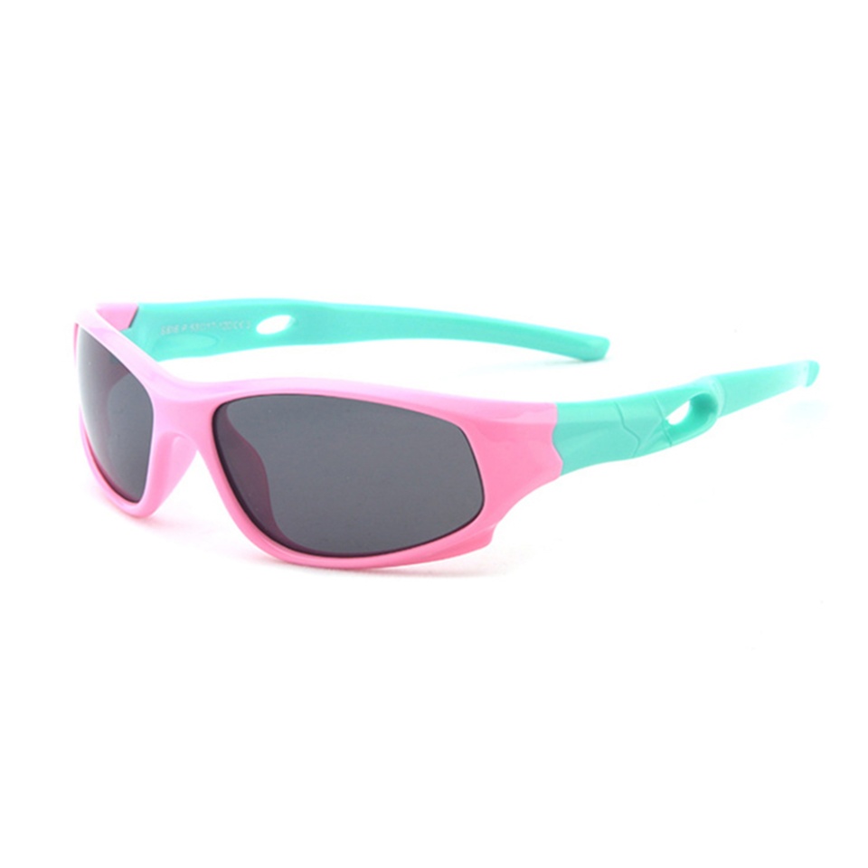 Ochelari de soare copii 3-8 Ani, Protectie UV, Polarizati, Skyddar Kido 816 - Roz Turcoaz