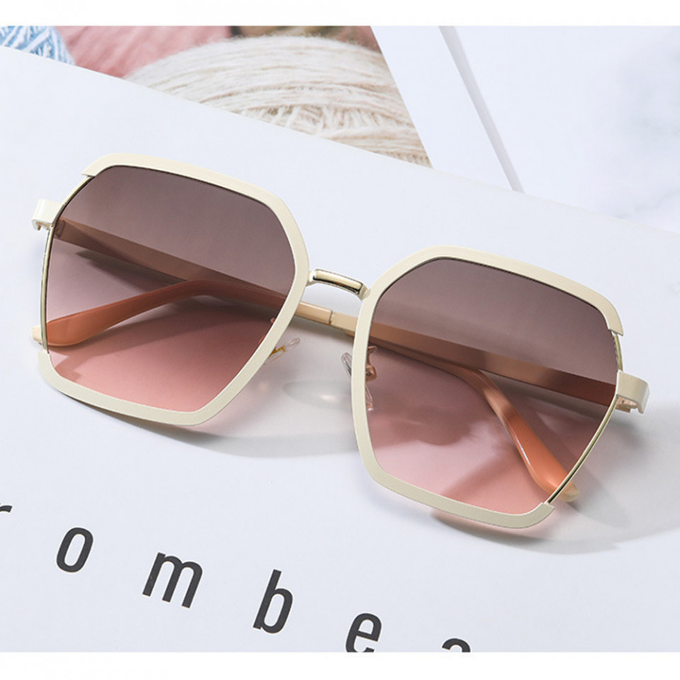 Ochelari de soare dama cu protectie UV (191), Techsuit - Cream - 3 | YEO