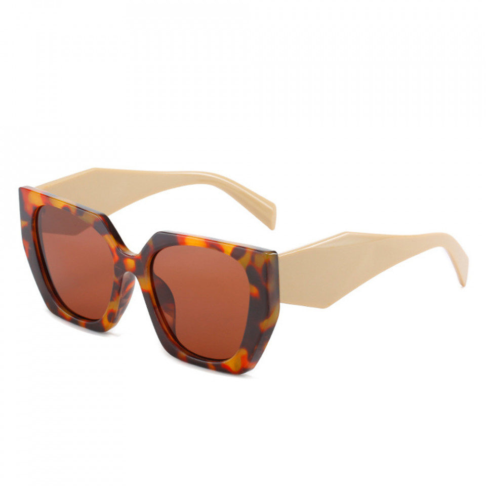 Ochelari de soare dama, rame mari, Luxury, Skyddar Vistta 3967 - Leopard Maro