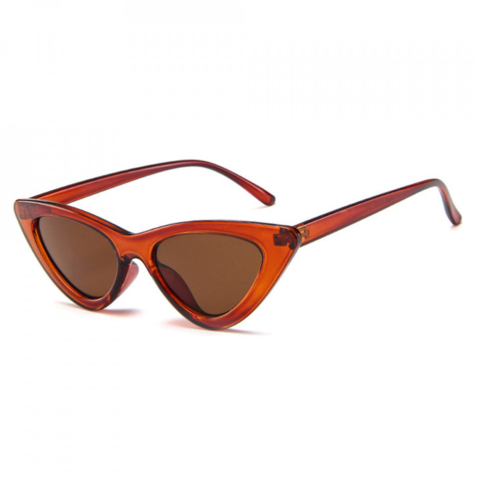 Ochelari de soare dama, rame triunghiulare, Skyddar Vistta 5040 - Maro