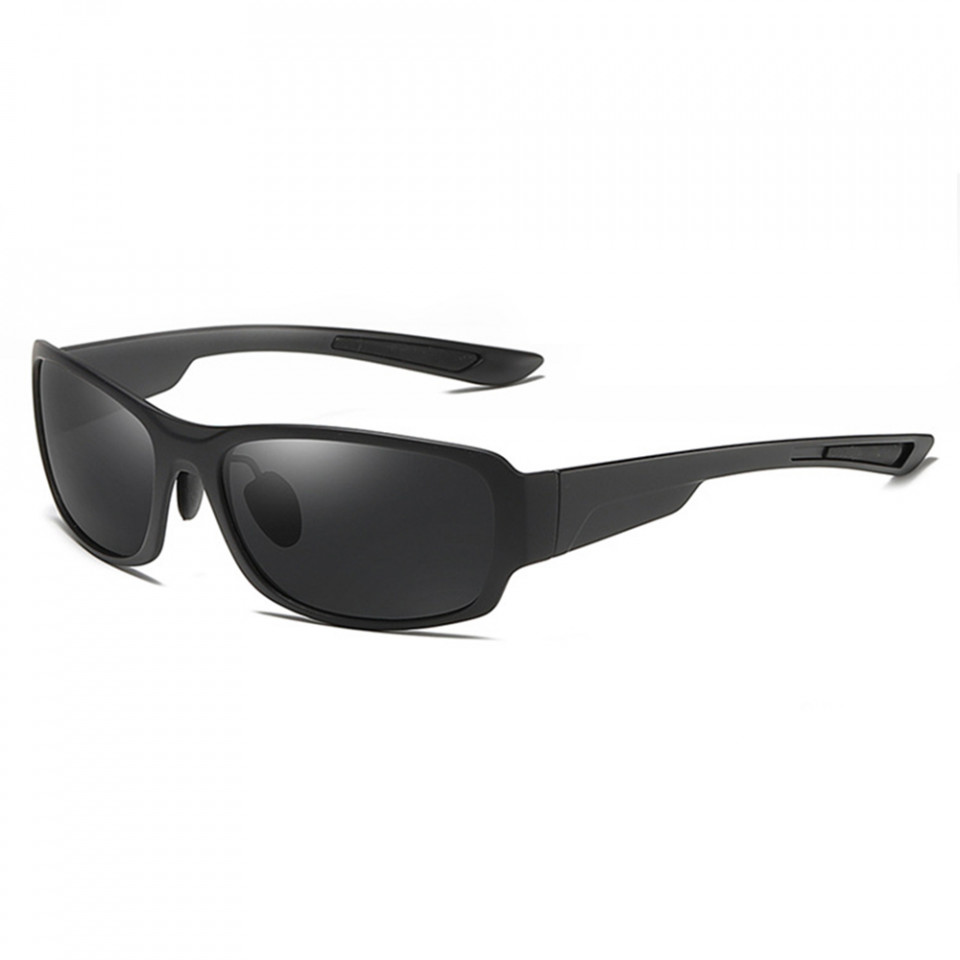 Ochelari soare barbati cu protectie UV (MM108), Techsuit - Matte Black / Gray