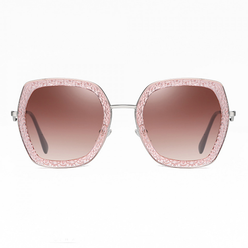 Ochelari soare dama cu protectie UV (WD2207-T25), Techsuit - Pink - 1 | YEO