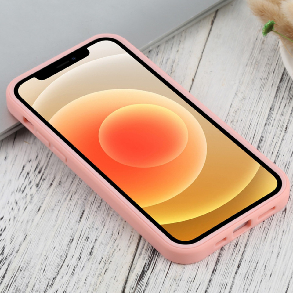 [Pachet 360°] Husa + Folie pentru iPhone 12, SKDR ColorShield 360° - Roz - 2 | YEO