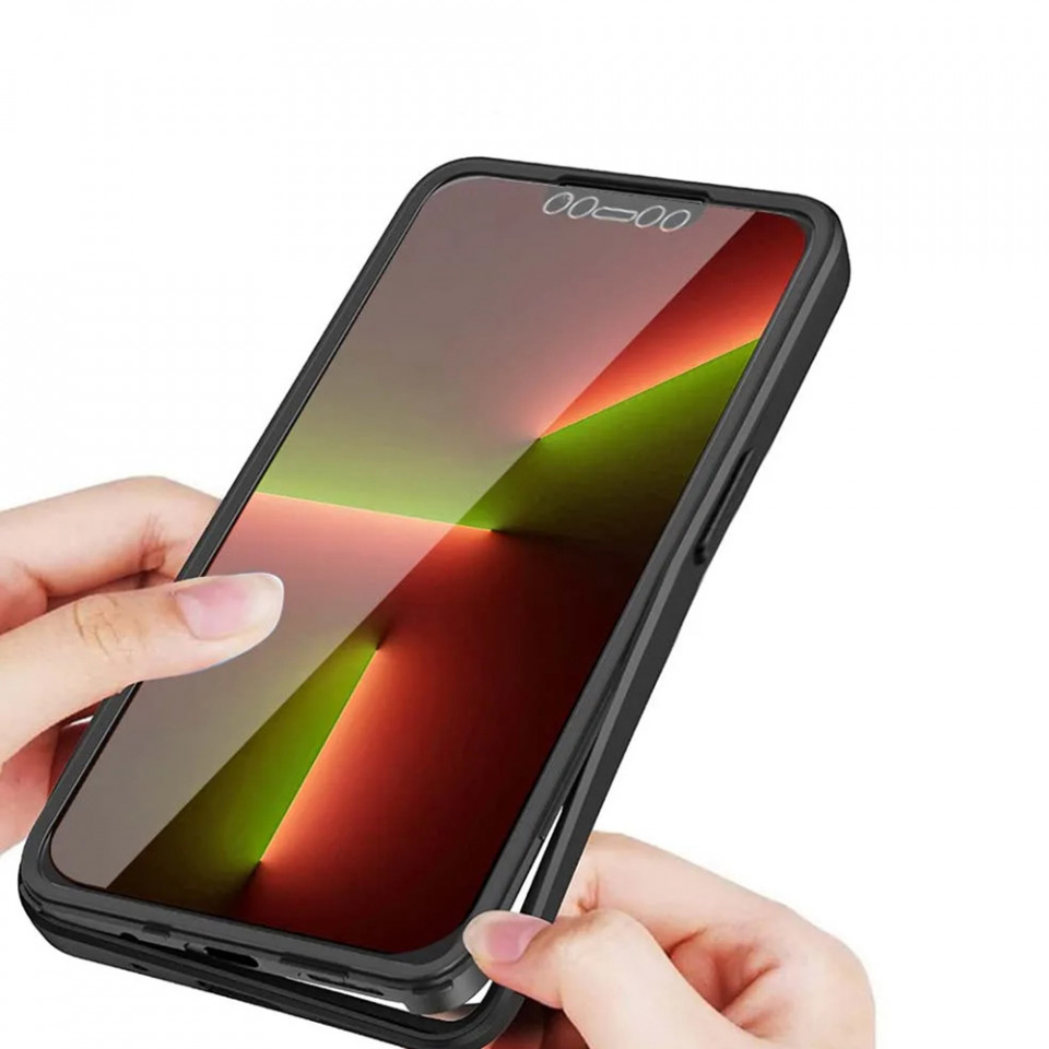 [Pachet 360°] Husa + Folie pentru iPhone 13 Pro, SKDR ColorShield 360° - Roz - 2 | YEO