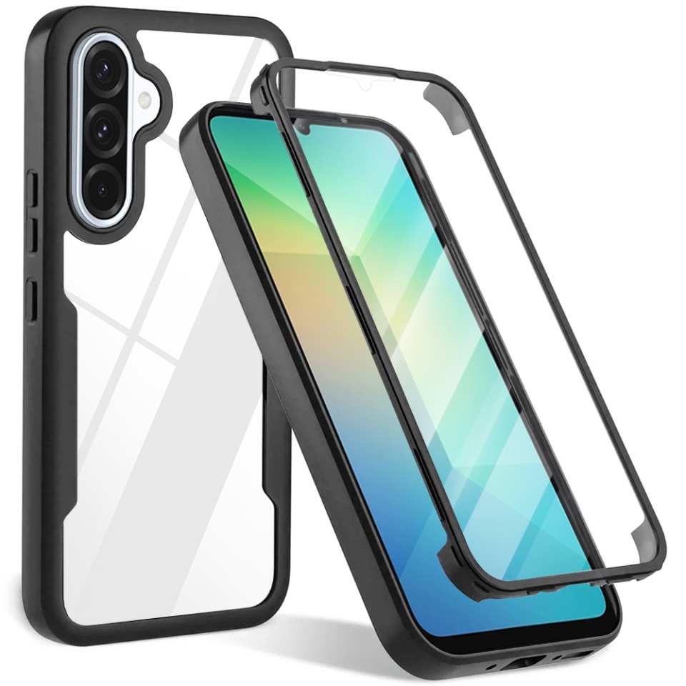 [Pachet 360°] Husa + Folie pentru Samsung Galaxy A26 5G, SKDR ColorShield 360° - Negru