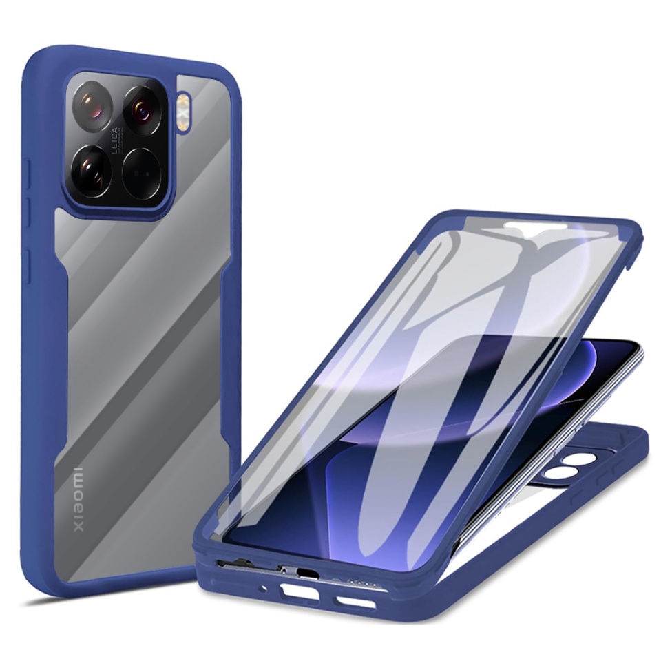 [Pachet 360°] Husa + Folie pentru Xiaomi 15 Pro, SKDR ColorShield 360° - Albastru