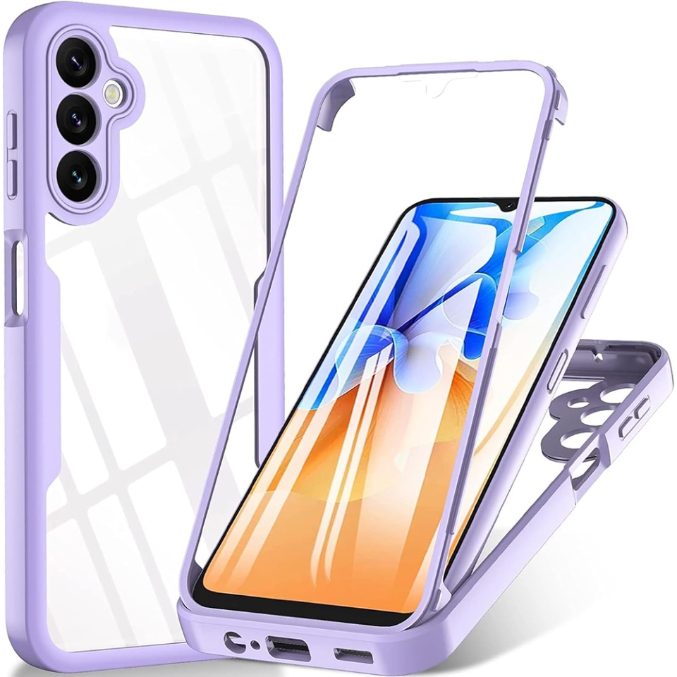 [Pachet 360°] Husa + Folie Samsung Galaxy A16, SKDR ColorShield 360° - Mov