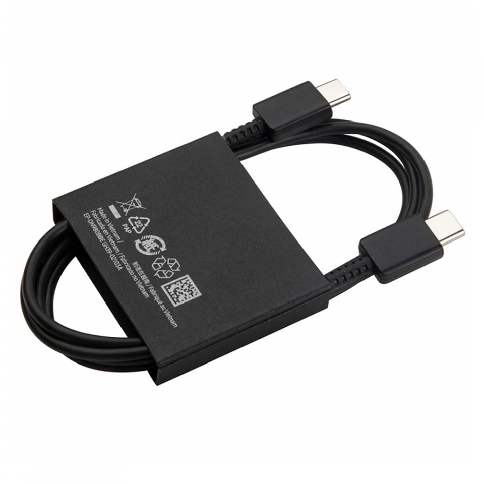 Samsung - Data Cable (EP-DN980BBE) - Type-C to Type-C, 25W, 3A, 1m - Black (Bulk Packing) - 1 | YEO