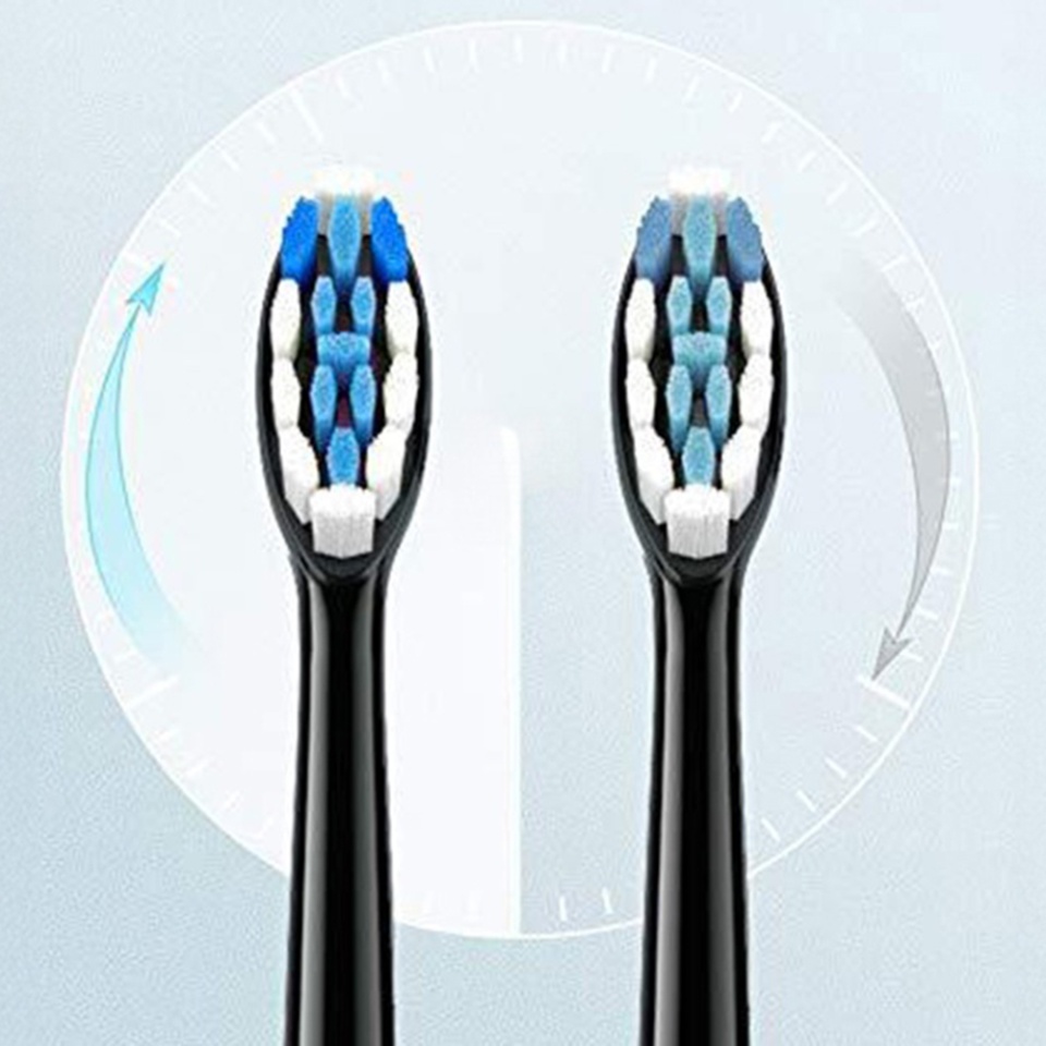 Set 4 Capete de Inlocuire Bitvae, Perii Moi, Curatare Eficienta, GCS2, Negru - 1 | YEO