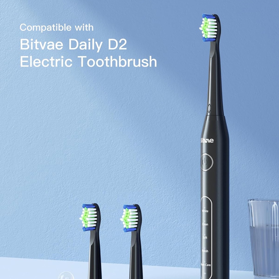 Set 4 capete de schimb Bitvae D2, curatare eficienta si precisa, SDD2, Negru - 3 | YEO