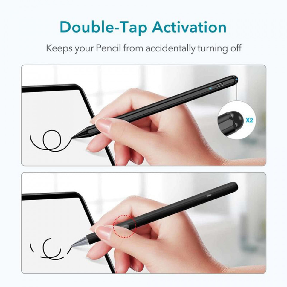 Stylus Pen pentru iPad magnetic, Power Saving Mode, ESR - Alb - 1 | YEO