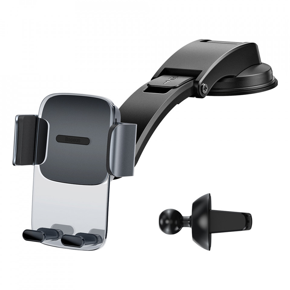 Suport Auto pentru bord / grila ventialtie, prindere Gravity, Baseus (SUYK1) - Negru