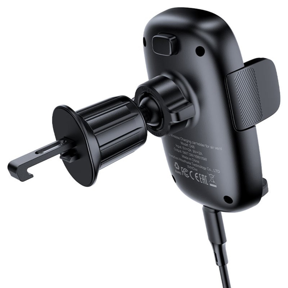 Suport Auto Telefon cu Incarcare Wireless 15W, Magnetic, Montare Grila Ventilatie, Self-Locking, Compatibil 4.7