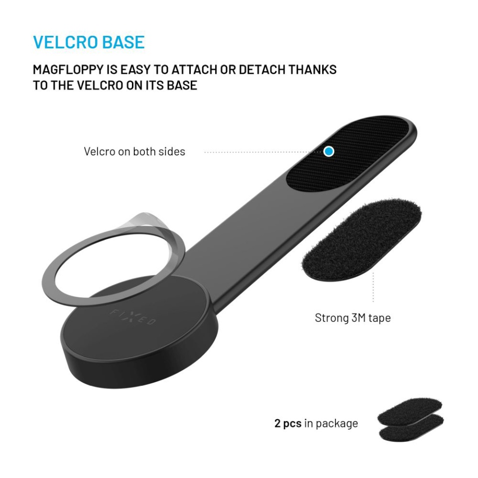 Suport Auto Telefon MagSafe FIXED Floppy Prindere Magnetica Brat Flexibil Bord, Negru - 2 | YEO