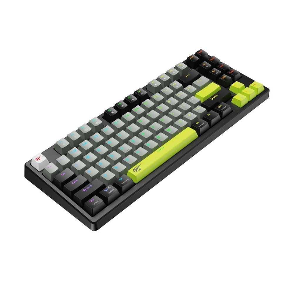 Tastatura gaming, USB, RGB Light, 1.8m, 5V, 8kHz, Havit KB904L, Verde