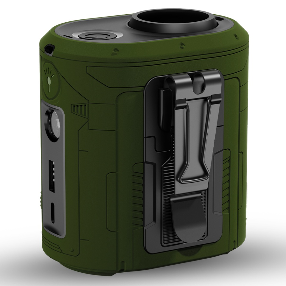 Ventilator de Brau Portabil Z14, 5 trepte de viteza, 6000mAh, Motor Brushless, Display LED, Design Compact, Verde