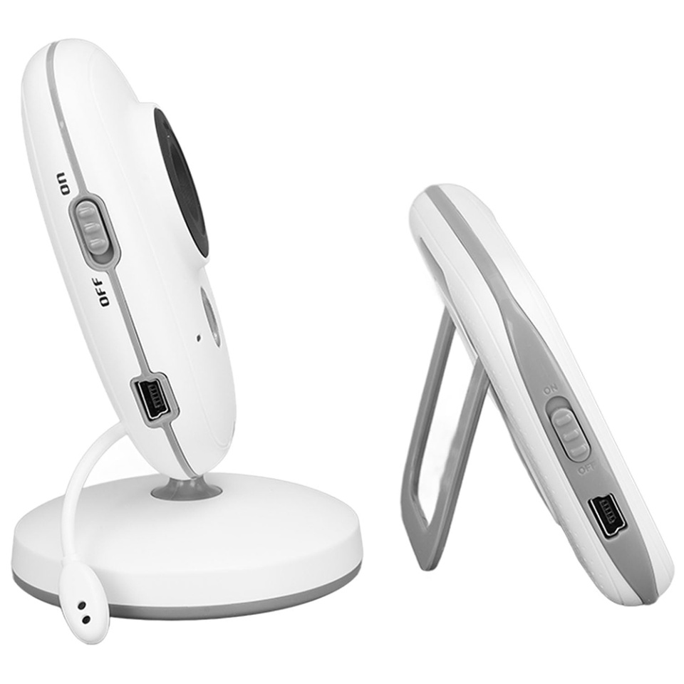 Baby Monitor cu Camera Audio-Video Wireless, Sonor Redus, Dual Microphones, US Plug, Bebe SweetDream (VB603) - Alb - 2 | YEO