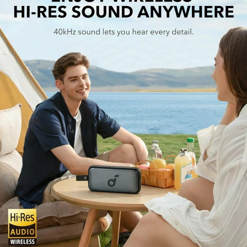 Boxa Fara Fir Hi-Res, BassUp, SmartTune, IPX7, 30W - Anker SoundCore Motion 300 (A3135011) - Negru - 1 | YEO