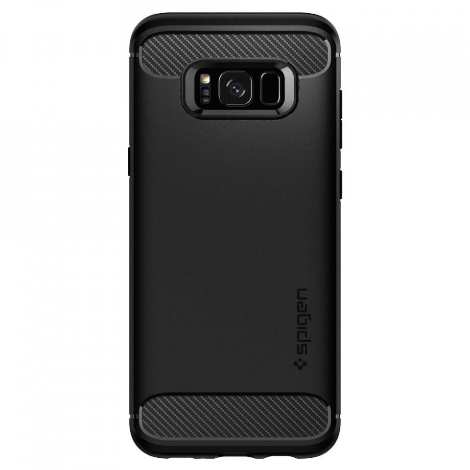 Bumper Samsung Galaxy S8, Rugged Armor Spigen - Negru - 2 | YEO