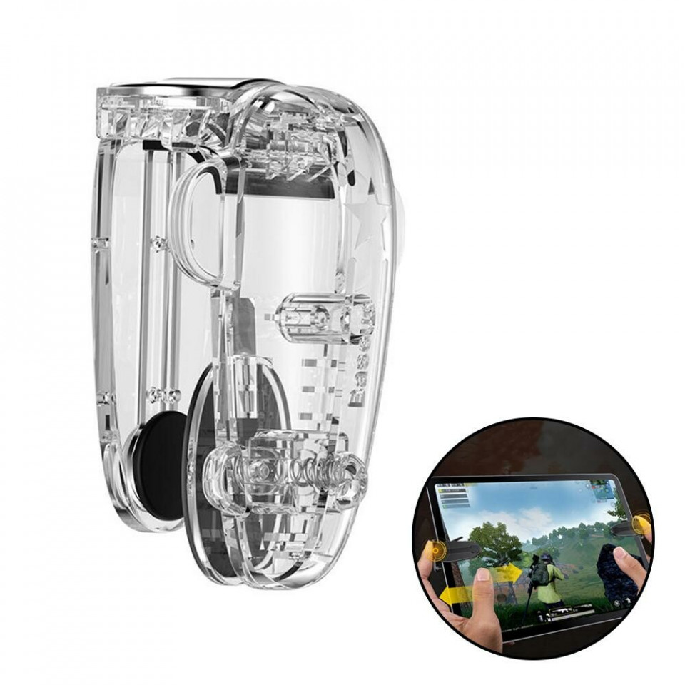 Butoane Gaming pentru Telefon / Tableta, Baseus (ACPBCJ-02) - Transaprent
