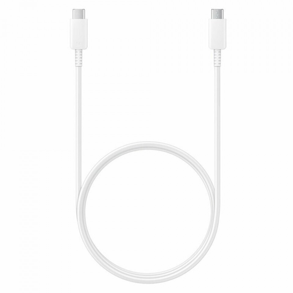 Cablu de Date Type-C la Type-C Fast Charging 5A, 100W, 1.8m, Samsung (EP-DX510JWEGEU) - Alb
