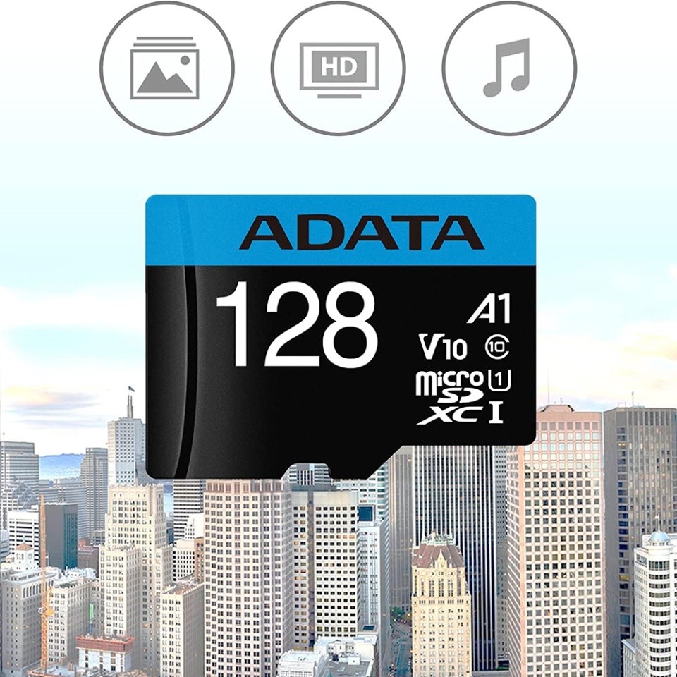 Card de Memorie MicroSDXC with Adapter, Class 10, UHS-I U1, 64GB, Read 100MB/s, Adata, Negru - 3 | YEO