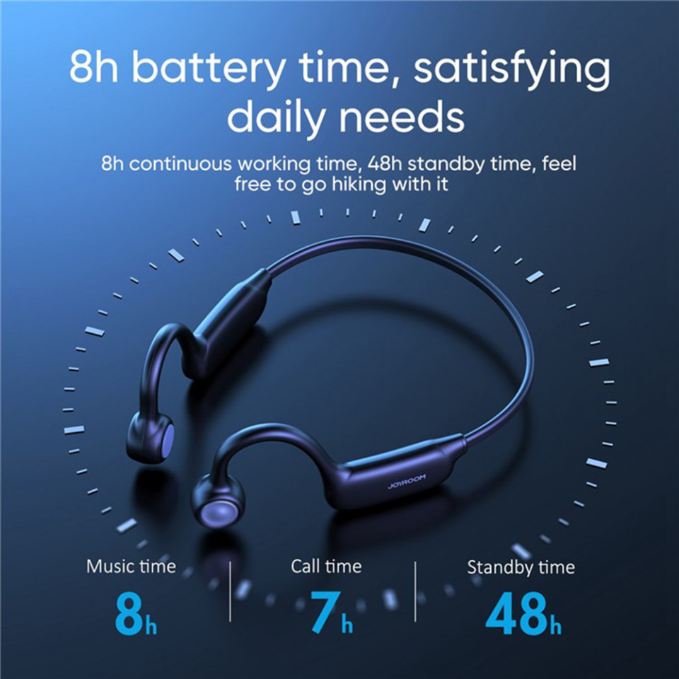 Casti Bluetooth 5.1, Bone Conduction, Open-Ear Design - JoyRoom (JR-X2) - Black - 1 | YEO