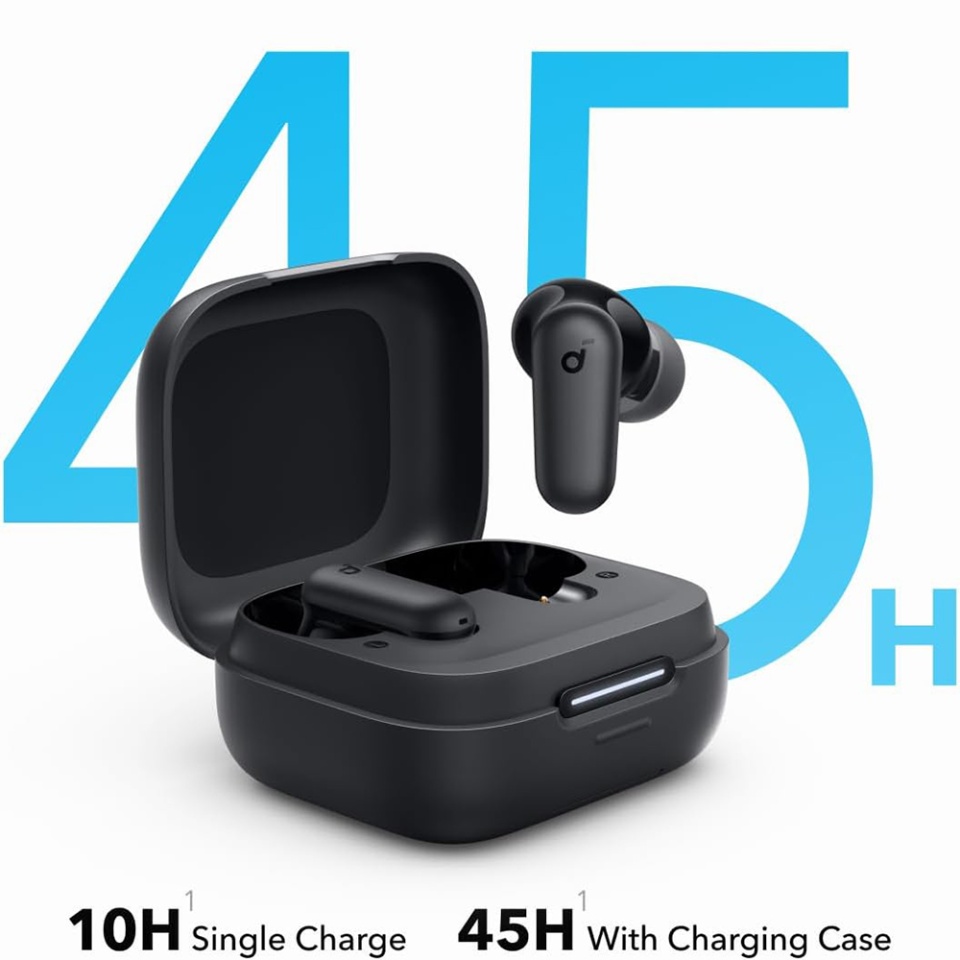 Casti In-Ear Anker SoundCore P30i , Wireless, IP54, Bluetooth 5.4, Incarcare Type-C - Negru - 2 | YEO