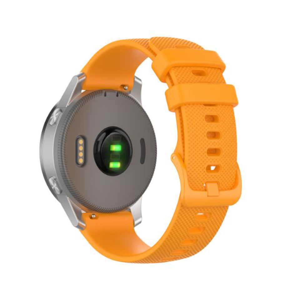 Curea Slicon pentru Samsung Galaxy Watch 4/5/Active 2, Huawei Watch GT 3 /GT 3 Pro, 22mm, SKDR BandPro W006 - Portocaliu - 1 | YEO