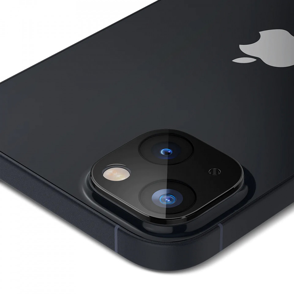 Folie camera iPhone 14 / iPhone 14 Plus, Techsuit Full Camera Glass - Negru - 2 | YEO