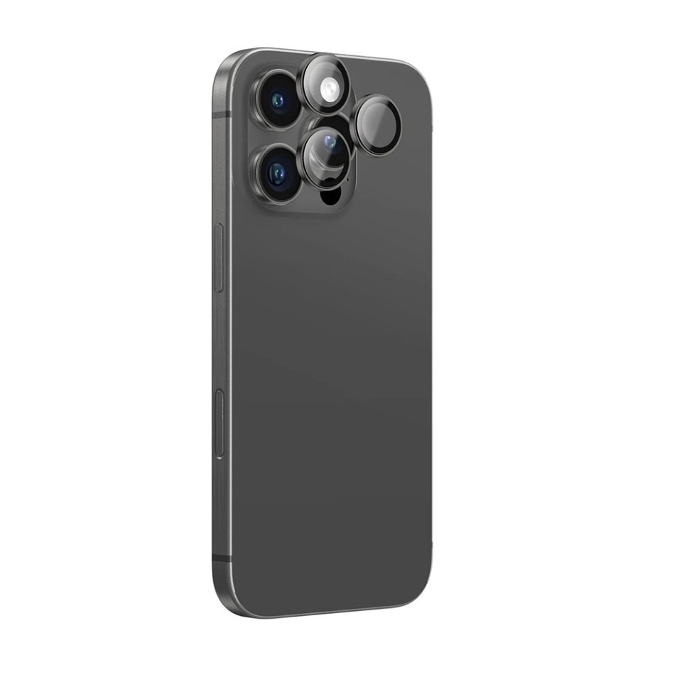 Folie camera pentru iPhone 16 Pro / 16 Pro Max, ANANK AR Lens Guard, Negru - 2 | YEO