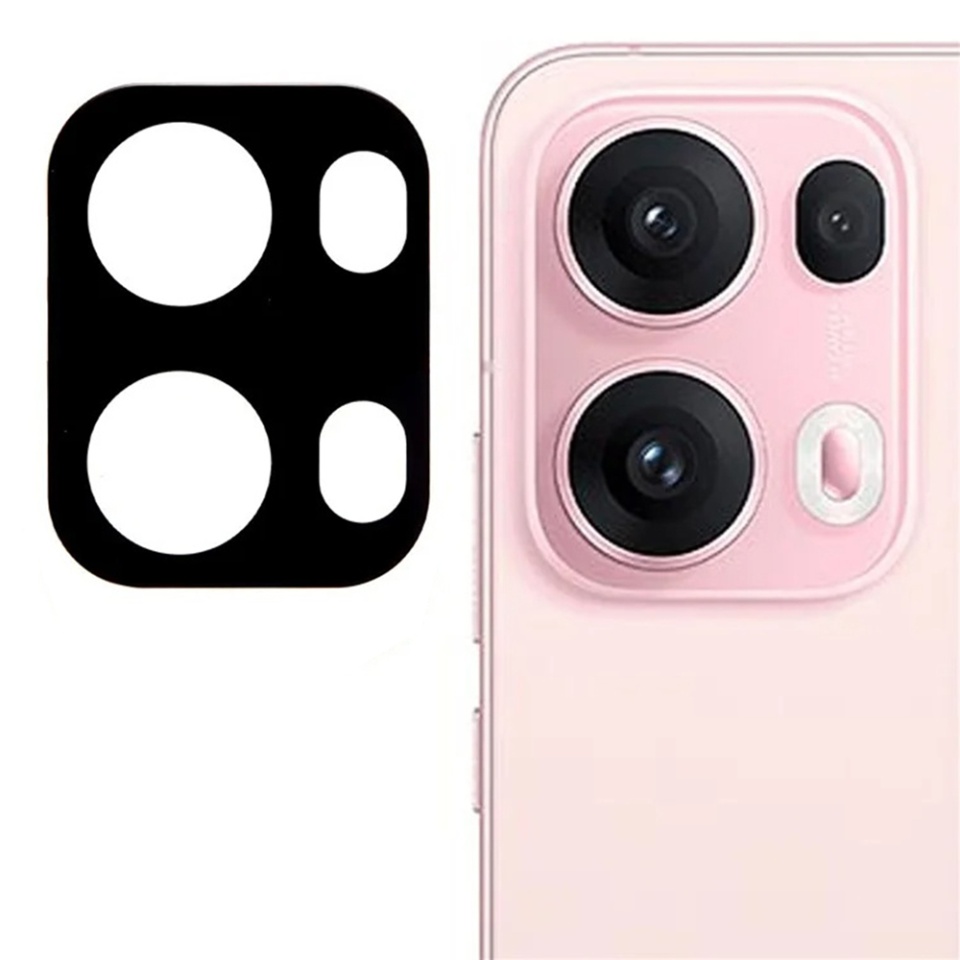 Folie camera pentru Oppo Reno13 Pro, SKYDDAR INNOVATION, Camera Glass Negru, set cu sticker