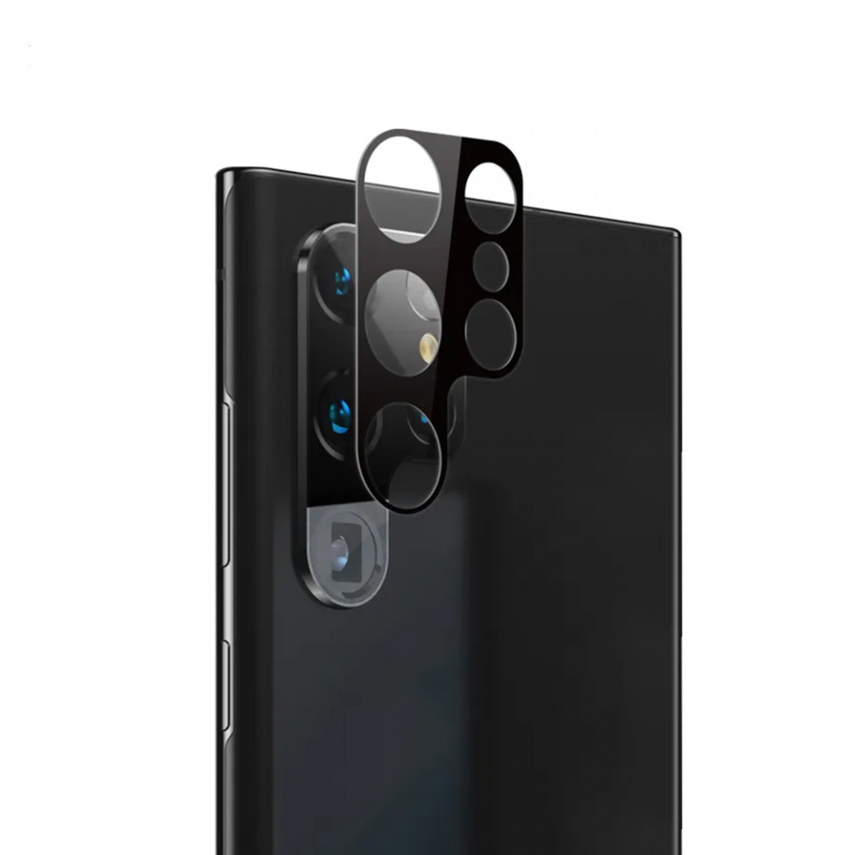 Folie camera Samsung Galaxy S23 Ultra, Techsuit Full Camera Glass - Negru