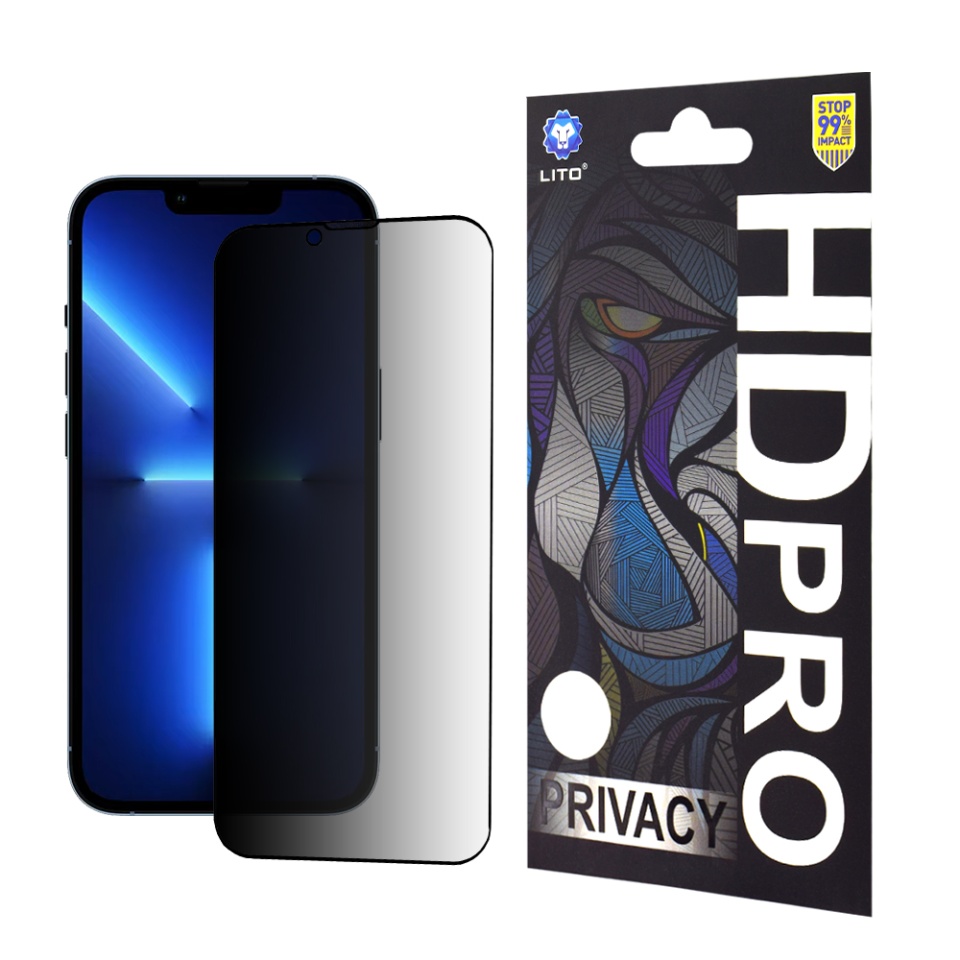Folie de Sticla iPhone 13 Pro Max / 14 Plus, Sticla Securizata, Lito, HD Pro, Privacy
