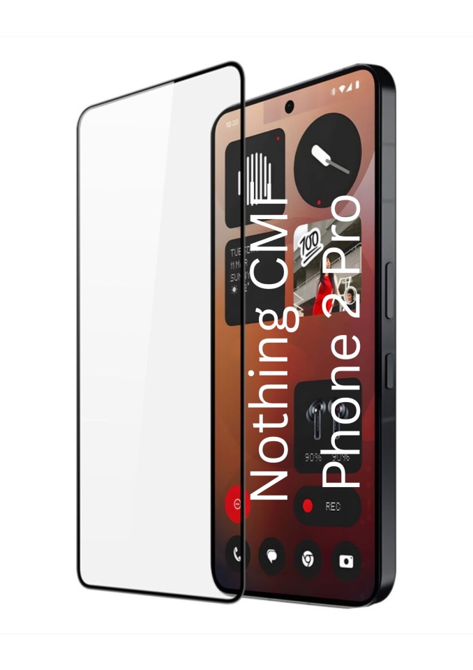 Folie pentru Nothing CMF Phone 2 Pro, SKYDDAR INNOVATION, Sticla Securizata, Ultra HD, Protectie 111D, Montare Simplă, set cu sticker, Transparent