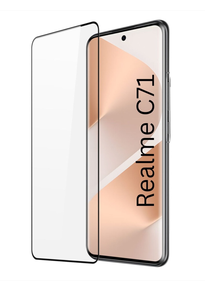Folie pentru Realme C71, SKYDDAR INNOVATION, Sticla Securizata, Ultra HD, Protectie 111D, Montare Simplă, set cu sticker, Transparent