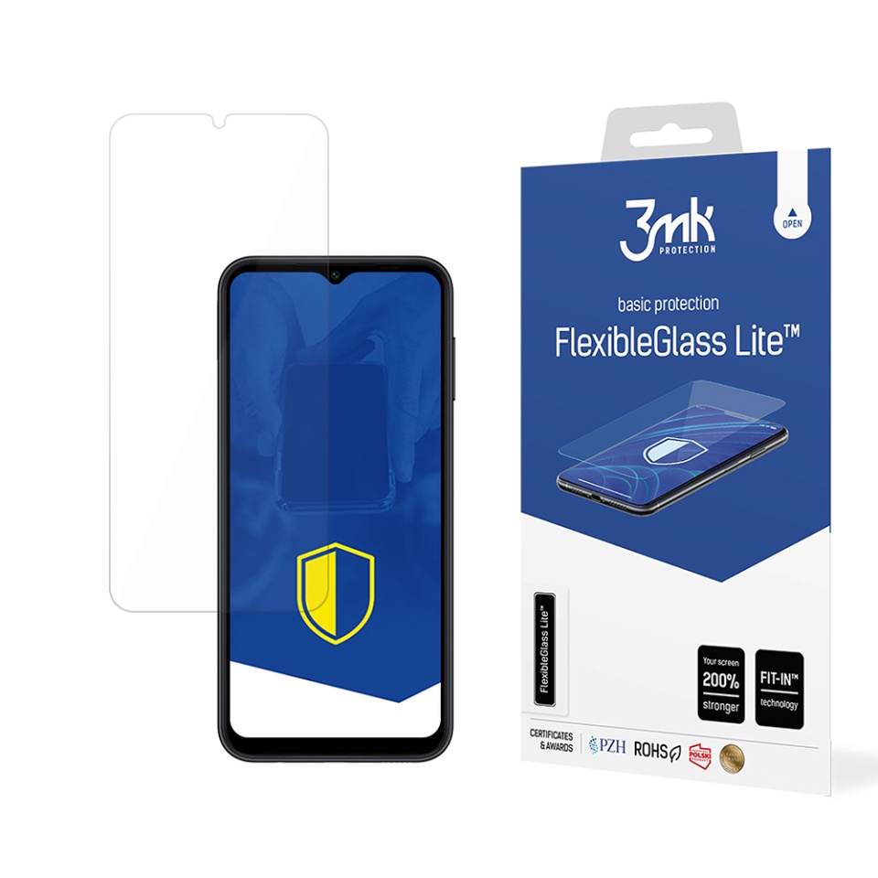 Folie pentru Samsung Galaxy A14 5G / Galaxy A14 4G din silicon, 3mk FlexibleGlass, Transparent
