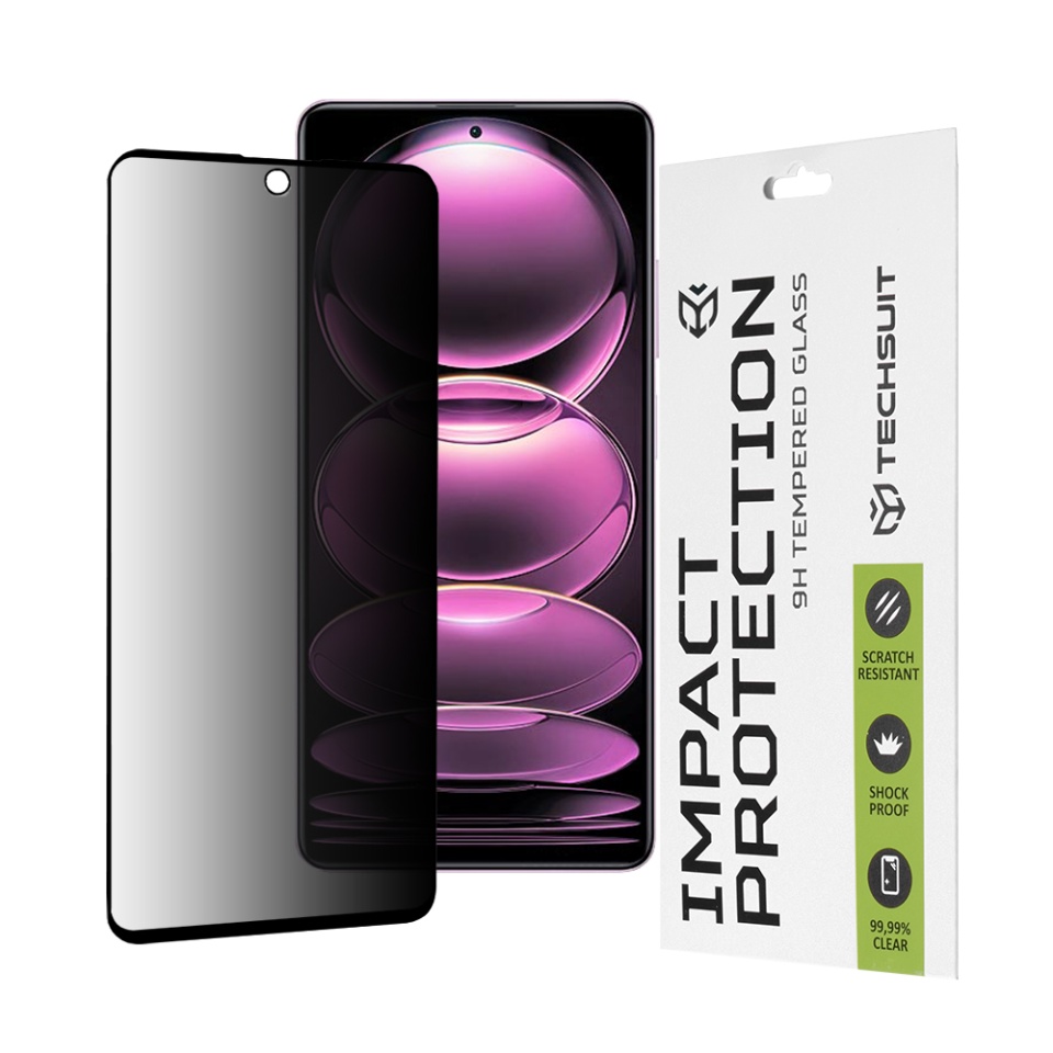 Folie pentru Xiaomi Redmi Note 12 Pro 5G / Poco X5 Pro / Redmi Note 12 Pro+, Ultra HD, Protectie 9H, Montare Simplă, SKYDDAR 111D - Privacy