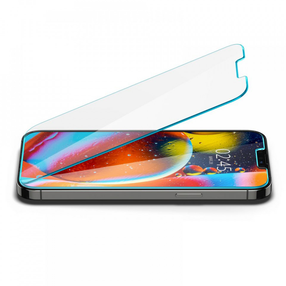 Folie sticla iPhone 13 Pro Max, Glas.TR Slim Spigen - Clear - 2 | YEO