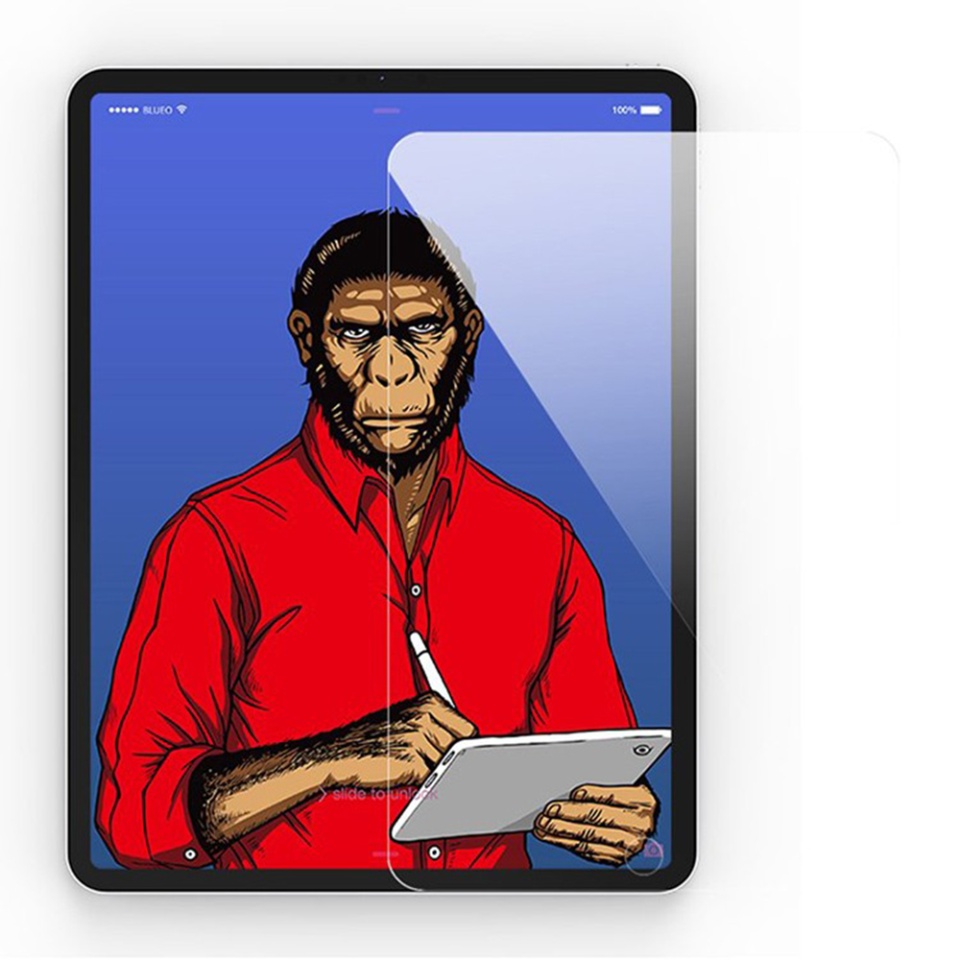 Folie Sticla pentru iPad Air 4 / 5 (2020/2022) / Pro 11 (2018 / 2020 / 2021 / 2022), Blueo HD, Anti-Soc, Anti-Amprente, Transparent - 3 | YEO